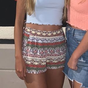American Eagle Patterned Flowy Shorts